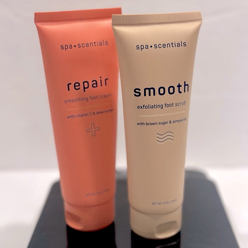 Repair and Smooth Foot Care Set - Orange and Tan - Set of 2
